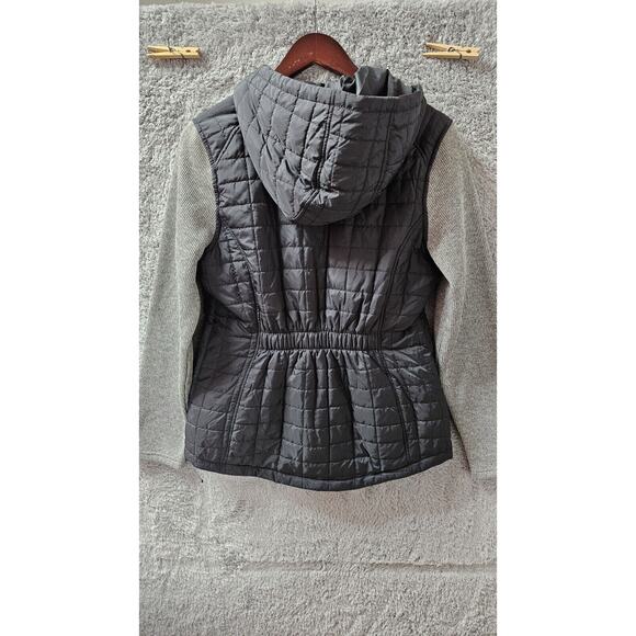 NEW Reebok‎ Womens Mixed Media Puffer Jacket Sweater Sleeves Size Small S - Picture 5 of 5